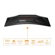 Image de AOC G4 écran plat de PC 86,4 cm (34") 3440 x 1440 pixels UltraWide Quad HD LCD Noir, Rouge (CU34G4CAP)
