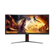 Image de AOC G4 écran plat de PC 86,4 cm (34") 3440 x 1440 pixels UltraWide Quad HD LCD Noir, Rouge (CU34G4CAP)