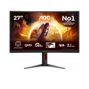 Image de AOC G4 écran plat de PC 68,6 cm (27") 2560 x 1440 pixels Quad HD LCD Noir, Rouge (CQ27G4Z2P)