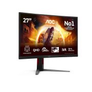 Image de AOC G4 écran plat de PC 68,6 cm (27") 2560 x 1440 pixels Quad HD LCD Noir, Rouge (CQ27G4Z2P)