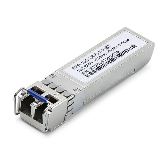 Image de StarTech.com Module SFP+ Non Codé, Plage de Température Industrielle, 10 Gbps, Fibre Monomode (SMF), 10km, Émetteur-Récepteur LC, 1310nm (SFP-10G-LR-S-T-IUST)