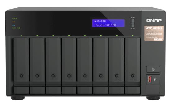 Image de QNAP serveur de stockage NAS Tower Intel® Core™ i5 32 Go DDR4 0 To QVR Pro Noir (QVP-85B)