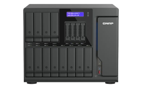 Image de QNAP serveur de stockage NAS Tower 32 Go DDR5 0 To QuTS hero Noir (TVS-AIH1688ATX-U9-32G)