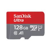 Image de SanDisk Ultra microSD Mémoire flash - Gris,Rouge (SDSQUNR-128G-GN3MA)