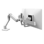Image de Ergotron HX Series Bras bi-écrans, fixation bureau (blanc) Support d'écran (45-476-216)
