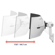 Image de Ergotron HX ARM WITH VERY HEAVY DUTY PIVOT WALL Support d'écran (45-694-216)