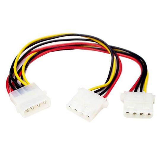 Image de StarTech.com Câble Répartiteur en Y Molex - 1x LP4 Mâle 2x LP4 Femelle - 23 cm (PYO2L)
