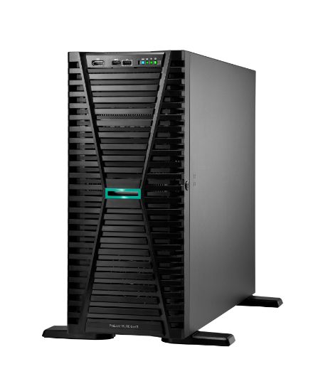 Image de HP E ProLiant ML110 Gen11 4514Y 2.0GHz 16c 1P 2x32GB-R 8SFF MR408i-o 2x480GB SSD 2x1000W PS EU Server Serveur - Noir (P83112-425)