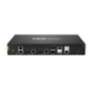 Image de HP E Aruba Networking 9106 (RW) 2x SFP+ 2x Combo 2x PoE TAA Hybrid Gateway Passerelle/périphérique dadministration réseau - Noir (S5Q45A)