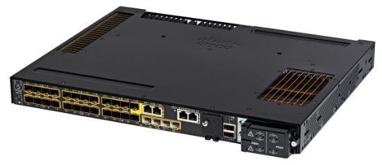 Image de Cisco Catalyst IE9300 w/ 24 Ports GE SFP Downlinks and 4 Ports GE SFP uplinks, Stackable, NE Switch - Noir (IE-9320-26S2C-E)