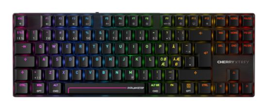 Image de CHERRY MX 8.2 Pro TMR Wireless clavier Gaming USB + RF Wireless + Bluetooth QWERTY Nordique Noir (G8E-3885HACAPN-2)