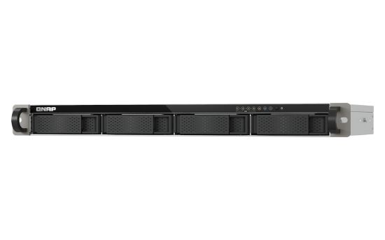 Image de QNAP TS-432XeU NAS Rack (1 U) 4 Go DDR4 0 To QNAP QTS Noir, Gris (TS-432XEU-4G)
