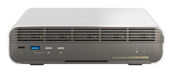 Image de QNAP TBS-h574TX NAS Compact Intel® Core™ i5 i5-1235U 16 Go 0 To QNAP QTS Noir, Gris (TBS-H574TX-I5U-16G)