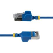 Image de StarTech.com câble de réseau Bleu 0,3 m Cat6a U/FTP (STP) Rond (6ASTP34BLS30CM10PK)