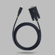 Image de StarTech.com Câble Adaptateur Série Null Modem USB-C (2m/6,6 Pi), Rétention COM, FTDI, Type-C vers Port Femelle DB9 RS232, LED d'État, Vis et Écrous DB9 Interchangea ... (1P6FFCN-USB-C-SERIAL)