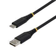 Image de StarTech.com Câble de Charge Rapide USB-A vers USB-C de 2m, 15W 3A, Gaine Tressée Double Couche Nylon/TPE, Câble de Charge USB-A vers Type C Durable, Câble USB A vers USB C (USB2AC2MBR)