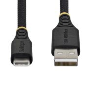 Image de StarTech.com Câble de Charge Rapide USB-A vers USB-C de 2m, 15W 3A, Gaine Tressée Double Couche Nylon/TPE, Câble de Charge USB-A vers Type C Durable, Câble USB A vers USB C (USB2AC2MBR)