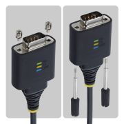 Image de StarTech.com Câble Adaptateur USB-C vers Série de 2 m, Rétention COM, Puce FTDI, Type-C vers DB9 RS232 Mâle, Voyants d'État, Vis et Écrous DB9 Interchangeables (1P6FFC-USB-C-SERIAL)