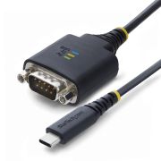Image de StarTech.com Câble Adaptateur USB-C vers Série de 30 cm, Rétention COM, Puce FTDI, Type-C vers DB9 RS232 Mâle, Voyants d'État, Vis et Écrous DB9 Interchangeables (1P1FFC-USB-C-SERIAL)