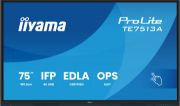 Image de iiyama Écran d'affichage dynamique Écran plat interactif 190,5 cm (75") LCD Wifi 500 cd/m² 4K Ultra HD Noir Écran tactile Intégré dans le processeur Android 24/7 (TE7513A-B3AG)
