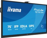Image de iiyama Écran d'affichage dynamique Écran plat interactif 190,5 cm (75") LCD Wifi 500 cd/m² 4K Ultra HD Noir Écran tactile Intégré dans le processeur Android 24/7 (TE7513A-B3AG)