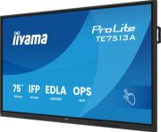Image de iiyama Écran d'affichage dynamique Écran plat interactif 190,5 cm (75") LCD Wifi 500 cd/m² 4K Ultra HD Noir Écran tactile Intégré dans le processeur Android 24/7 (TE7513A-B3AG)