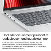 Image de HP laptop Copilot+ PC Ordinateur portable 40,6 cm (16") WUXGA 32 Go LPDDR5x-SDRAM 512 Go SSD Wi-Fi 7 (802.11be) Windows 11 Pro Argent (E5AN1ET)