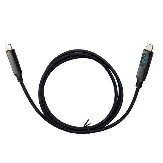 Image de i-tec Thunderbolt 4/USB4 Class Pro Cable 240W with LCD (40 Gbps, 150 cm) (TB4CBL150CMPRO)