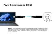 Image de i-tec Thunderbolt 4/USB4 Class Pro Cable 240W with LCD (40 Gbps, 150 cm) (TB4CBL150CMPRO)
