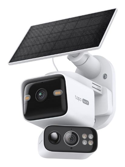 Image de TP-Link Tapo Solar-Pow Dual-Lens Pan/Tilt Sec Cam Kit dispositif de sécurité pour maison intelligente (TC93D KIT)