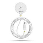 Image de StarTech.com chargeur d'appareils mobiles Smartphone Blanc USB Recharge sans fil Intérieure (1PW-WIRELESS-CHARGER)