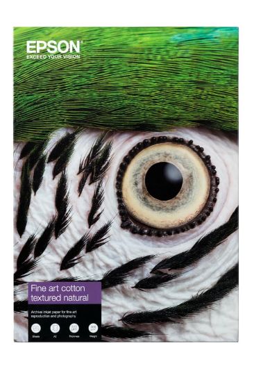 Image de Epson Fine Art Cotton Textured Natural II, A3+ 25 Sheets (C13S450282NQ)