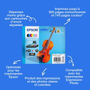 Image de Epson Multipack d’encres 6 couleurs Claria Photo HD 250XL Violon (C13T16P84010)
