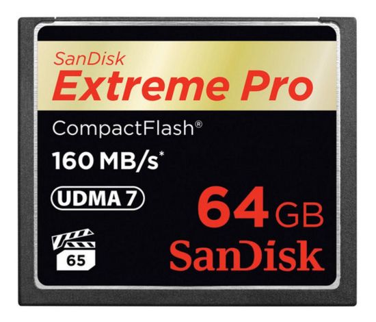 Image de SanDisk 64GB Extreme Pro CF 160MB/s Mémoire flash (SDCFXPS-064G-X46)