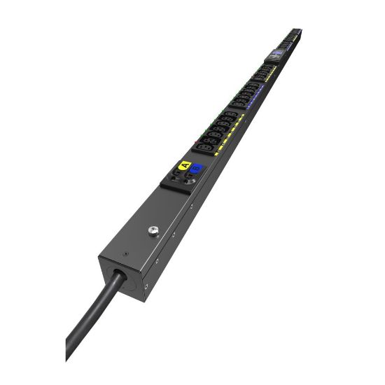 Image de Eaton Managed G4 Rack PDU, 39U, 7.4 kW, 32 A, 24xC13, 18xC39, 3 m cord Distribution d'énergie - Noir (EVMAF132X)
