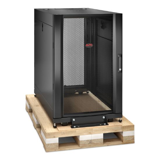 Image de APC Coffret NetShelter SX 18U, pour armoire en rack serveur 600 x 1 070 mm, avec panneaux latéraux noirs, emballage antichoc - Professionnels (AR3106SP)