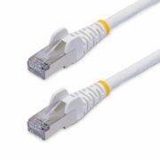 Image de StarTech.com Câble Ethernet CAT8 Blanc de 2m, RJ45 Snagless, 25G/40G, 2000MHz, 100W PoE++, S/FTP, Fil de Cuivre Pur 26AWG, LSZH, Cordon de Raccordement Réseau Blindé a ... (NLWH-2M-CAT8-PATCH)