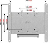 Image de Vogel's VFW 032 LCD/Plasma wall support Argent Aluminium (8330324)