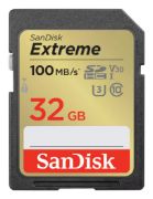 Image de Sandisk 32GB, 100MB/s / 60MB/s, SDHC, 31.92mm x 23.91mm x 2.17mm, 2 pcs Mémoire flash - Noir,Or (SDSDXVT-032G-GNCI2)
