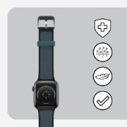 Image de OtterBox All Day Comfort Series pour Apple Watch 44mm/45mm/46mm, Sagebrush - Vert (77-96883)