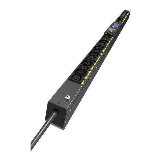 Image de Eaton Metered Input G4 Rack PDU, 22.5U, 3.7 kW, 16 A, 12xC13, 12xC39, 3 m cord Distribution d'énergie - Noir (EVMIFC20A)