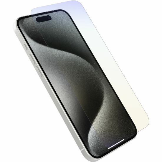 Image de OtterBox Premium Pro Glass Blue Light Guard pour iPhone 15 Pro Max, Blue Light Guard + Antimicrobial, Screen Machine Protecteur d'écran - Transparent (77-93992)