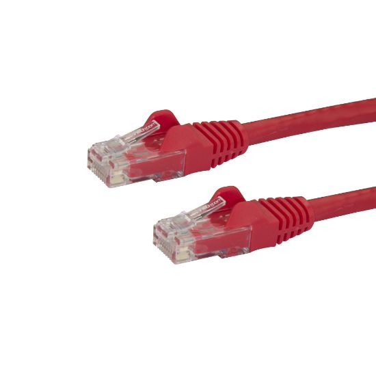 Image de StarTech.com Câble réseau Cat6 UTP sans crochet de 50 cm - Rouge (N6PATC50CMRD)