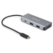 Image de StarTech.com Hub USB-C 4 Ports - 3 Ports USB-A, 1 Port USB-C - HUB Adaptateur SuperSpeed Type C USB 3.2 Gen 2 (10Gbps) - Alimenté par bus USB - Hub Adaptateur USB-C vers USB c ... (HB31C3A1CB)