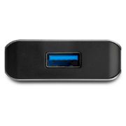 Image de StarTech.com Hub USB-C 4 Ports - 3 Ports USB-A, 1 Port USB-C - HUB Adaptateur SuperSpeed Type C USB 3.2 Gen 2 (10Gbps) - Alimenté par bus USB - Hub Adaptateur USB-C vers USB c ... (HB31C3A1CB)