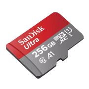 Image de SanDisk 256 GB, microSDXC, 150MB/s, UHS-I Mémoire flash - Gris,Rouge (SDSQUAC-256G-GN6FA)