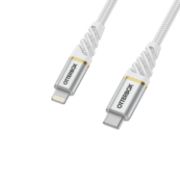 Image de OtterBox Car Charger Bundle USB C 18W USB PD + USB C-Lightning Cable 1M, Cloud Dust White Chargeur - Blanc (78-52697)
