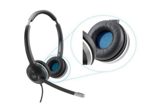 Image de Cisco Headset 560 Series Replacement Ear Cushions (8 pieces) – Spare – Black, 1-Year Limited Liability Warranty Casque / oreillette accessoires - Noir (CP-HS-WL-5EC8=)