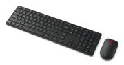Image de Lenovo clavier Souris incluse Bureau RF sans fil + Bluetooth Français, Allemand Noir (4X31S04843)