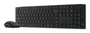 Image de Lenovo clavier Souris incluse Bureau RF sans fil + Bluetooth Français, Allemand Noir (4X31S04843)